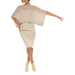 Dress Brunello Cucinelli chalk